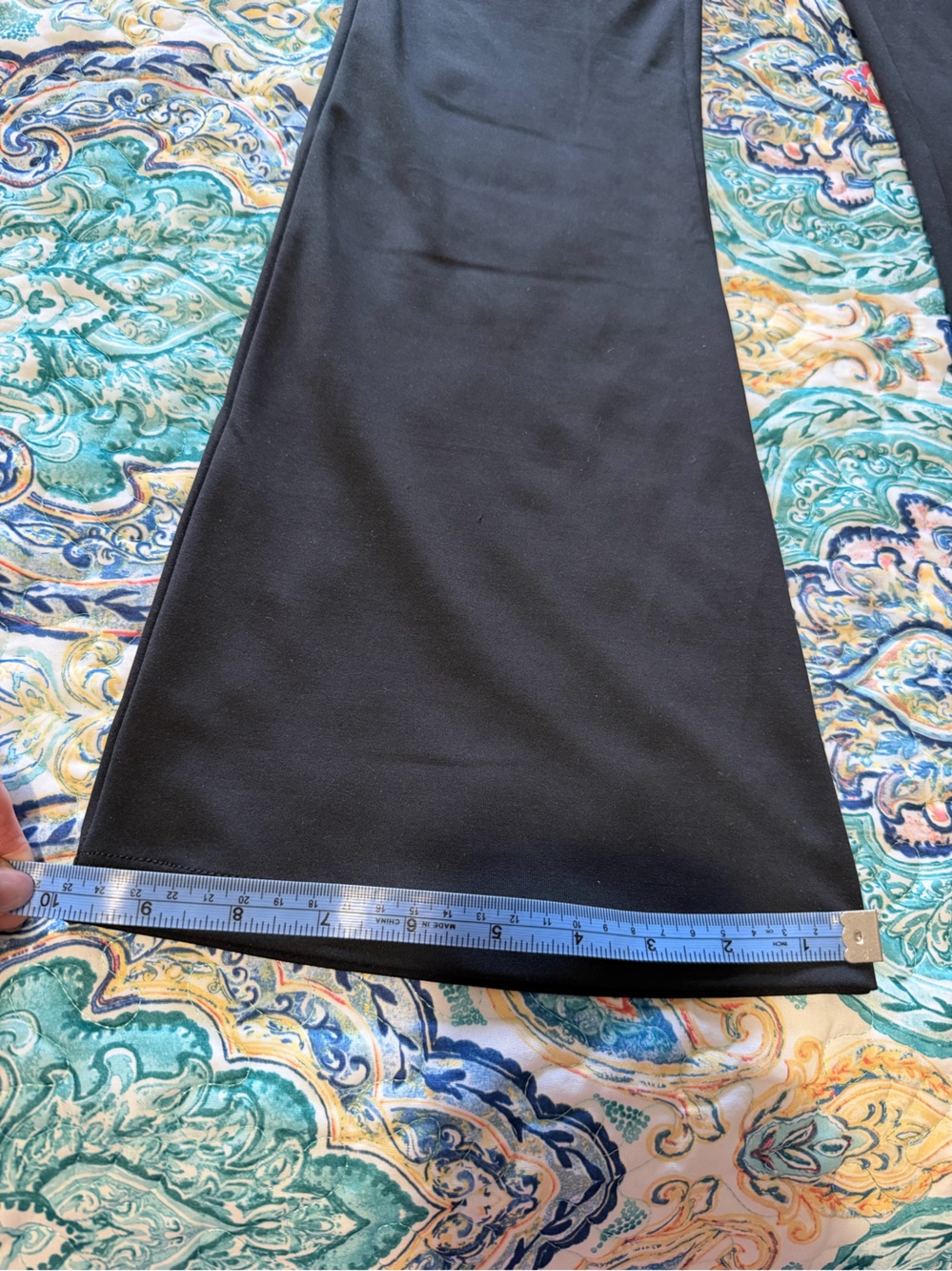 Zyia Active Women's Black High-Waist Flared Pants - Picture 5 of 9